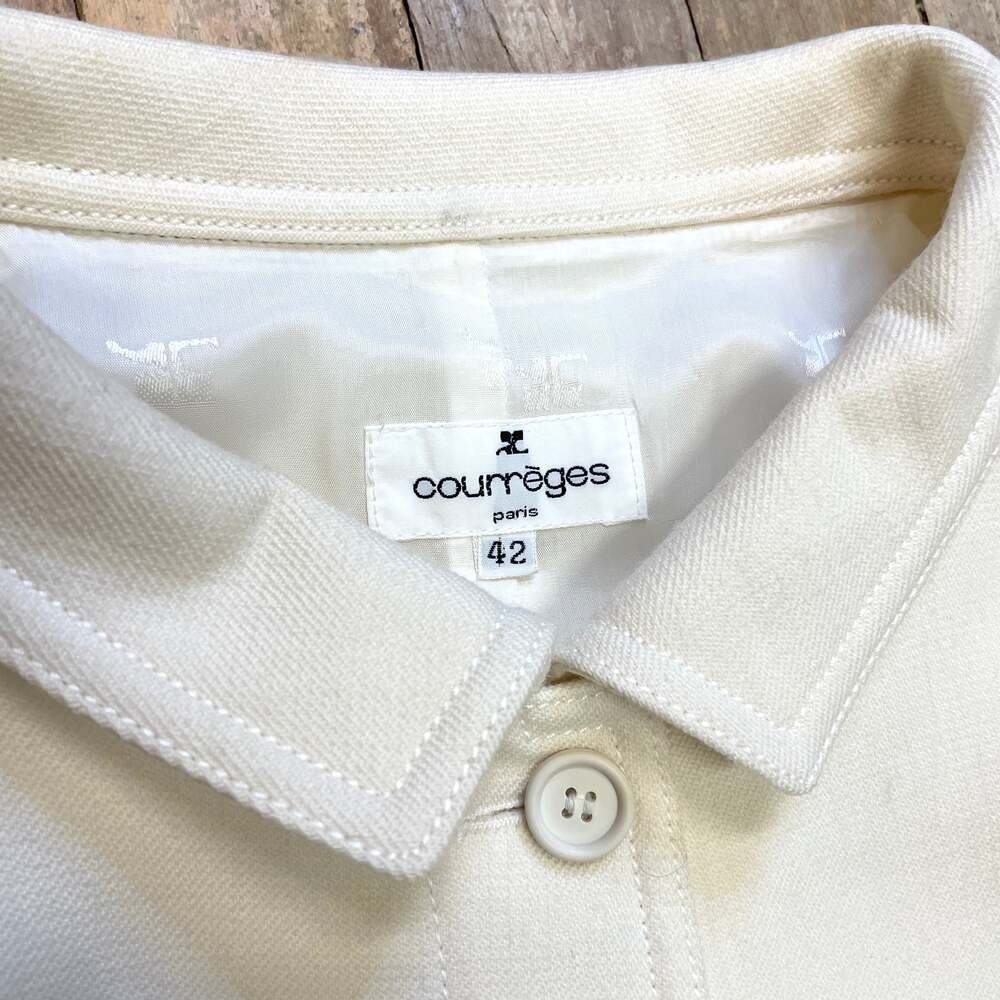 Courreges For Holt Renfrew Vintage Designer Wool Blazer Size Medium - Picture 7 of 7